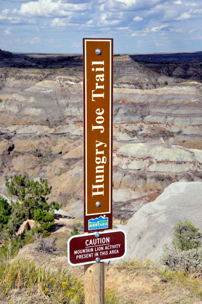 Hungary Joe Trail sign